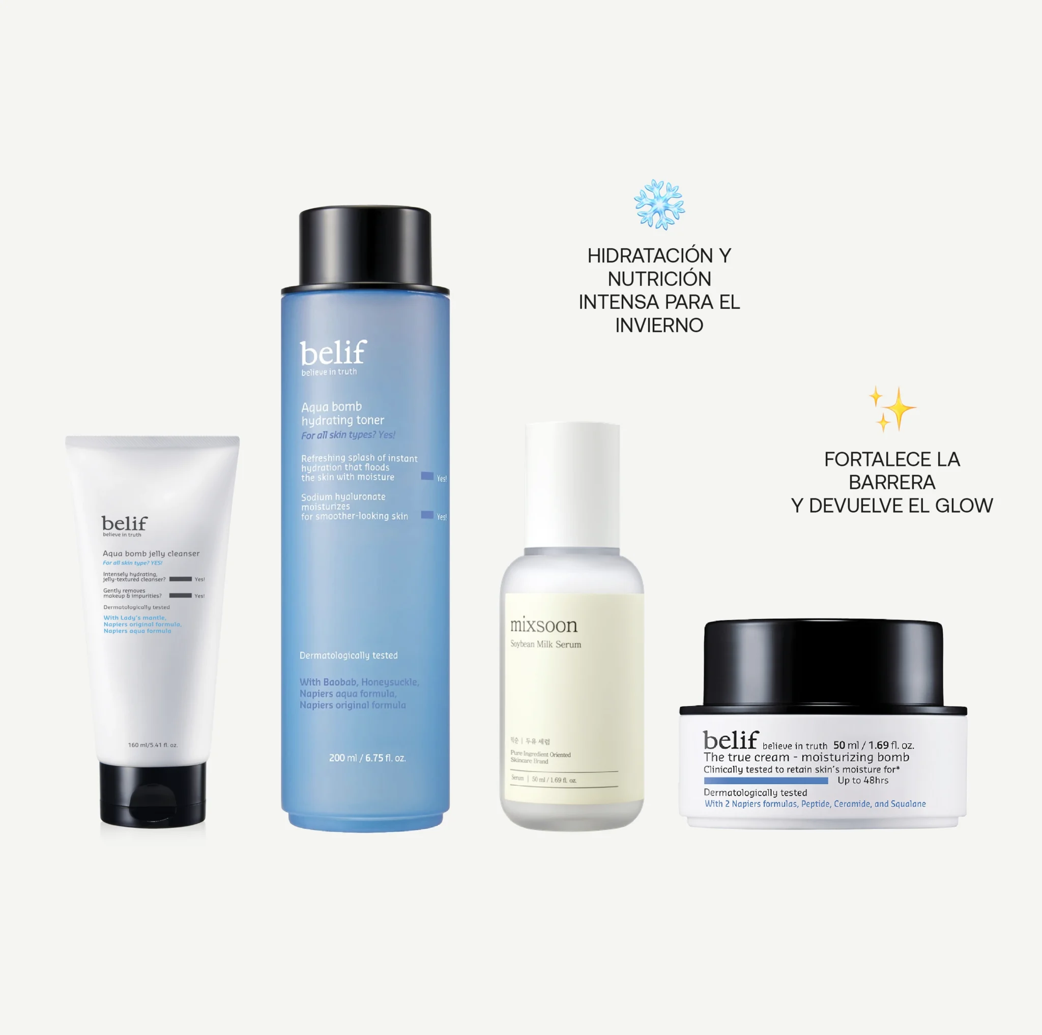Winter glow routine emojis