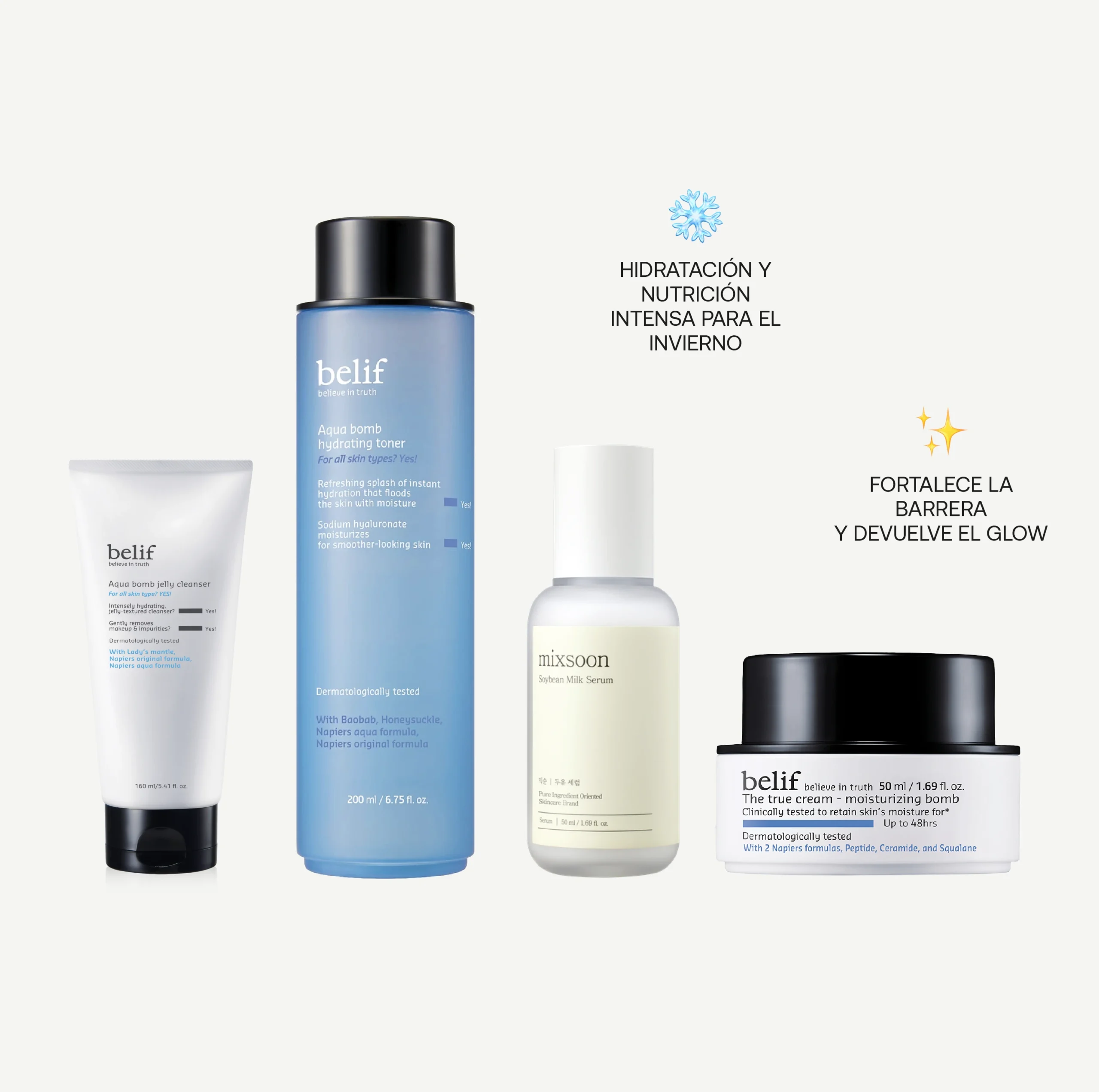 Winter glow routine emojis